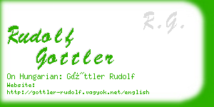 rudolf gottler business card